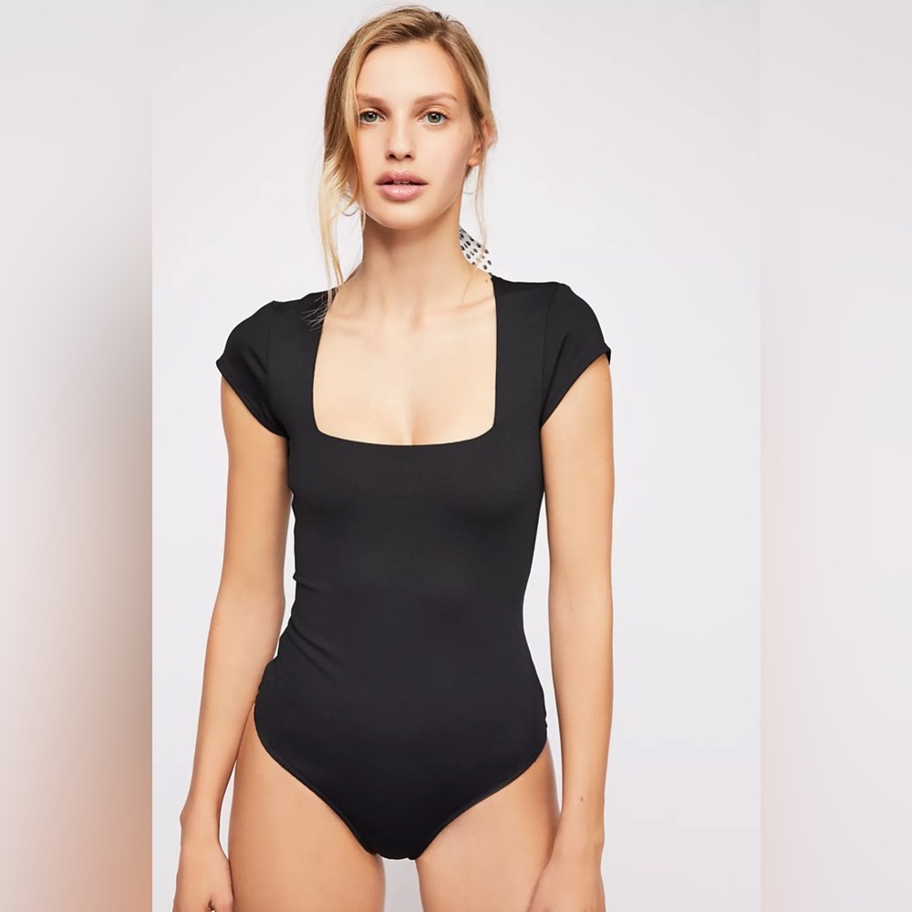 Free People Fair and Square Neck Bodysuit